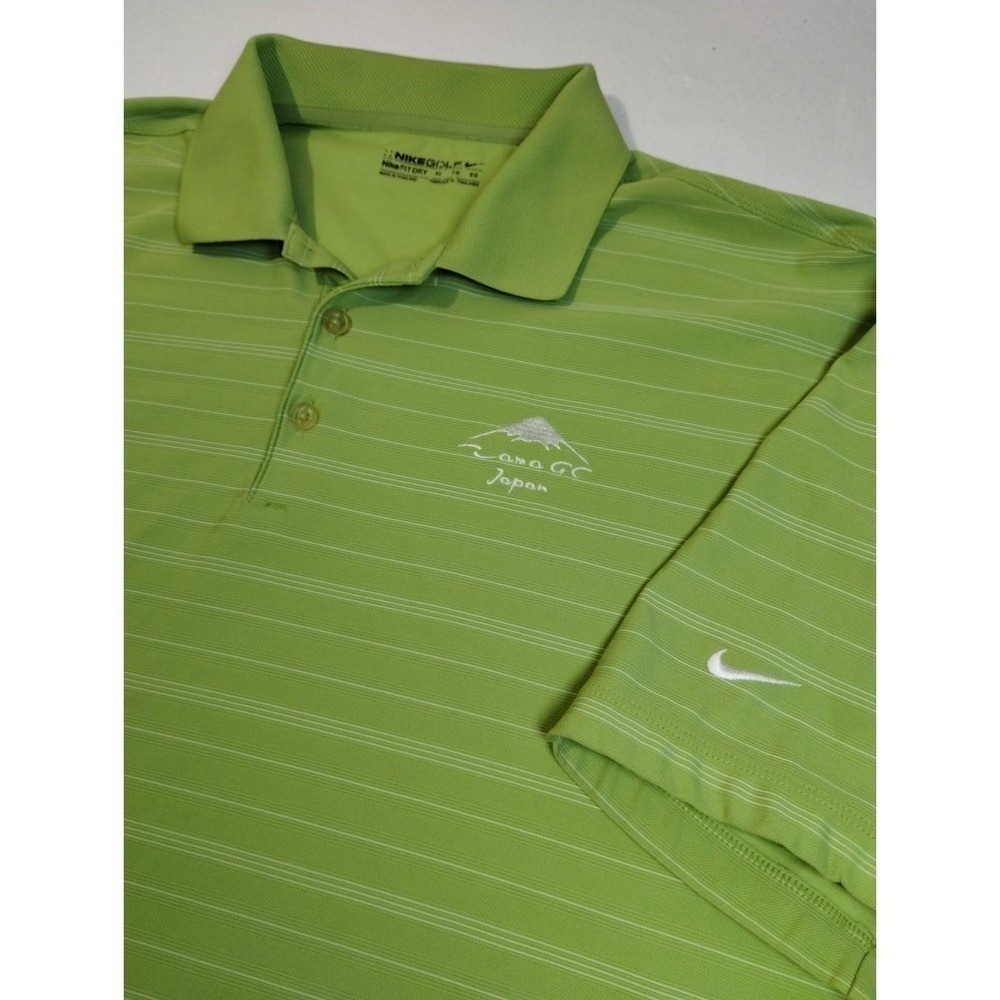 Nike Performance Golf Polo Shirt FitDri Men's XL Camp Zama Golf CZGC Japan Rare